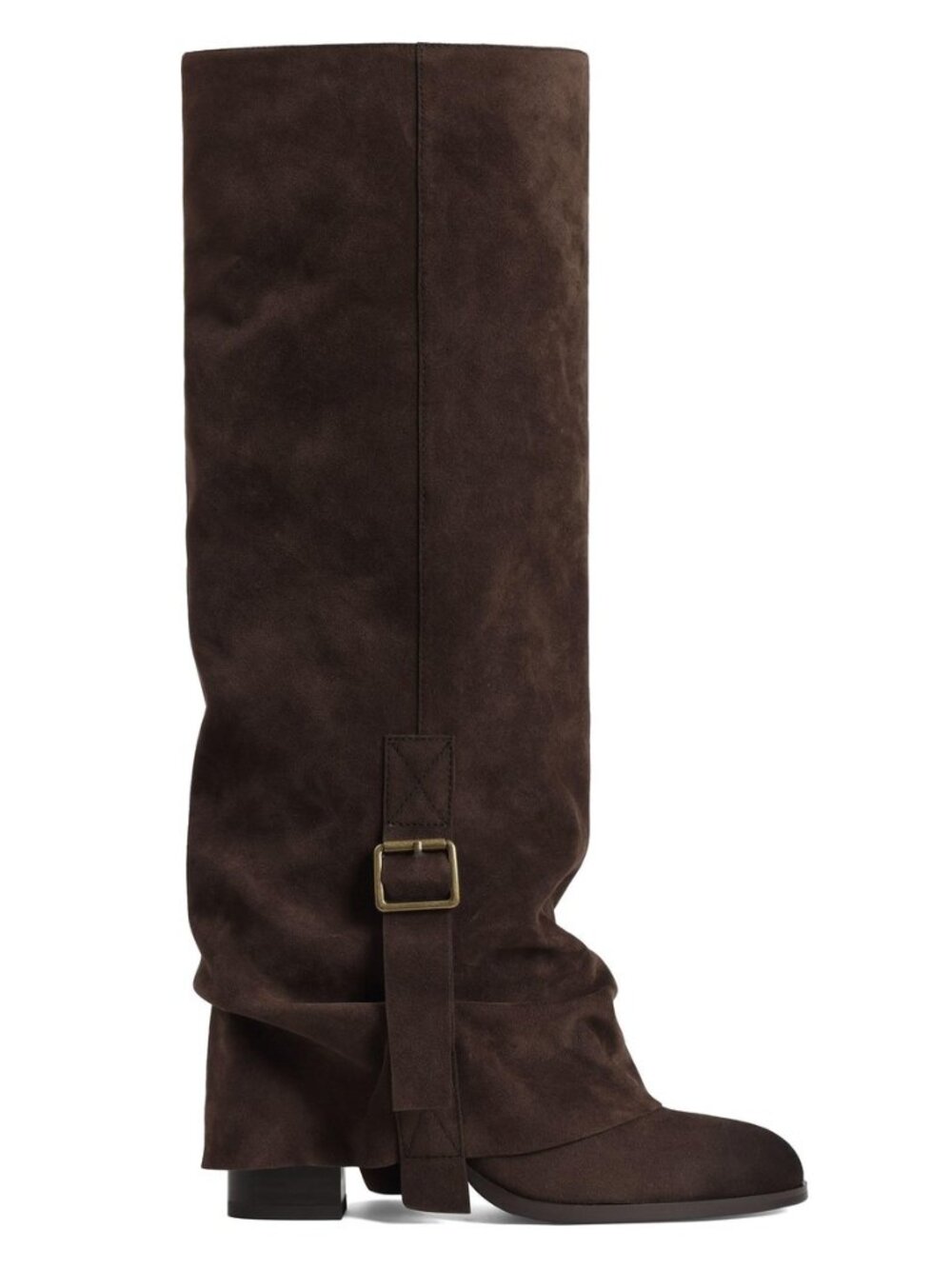 Knee High Boots Women Fold Over Slouch Boot Fall Winter Tall Boots